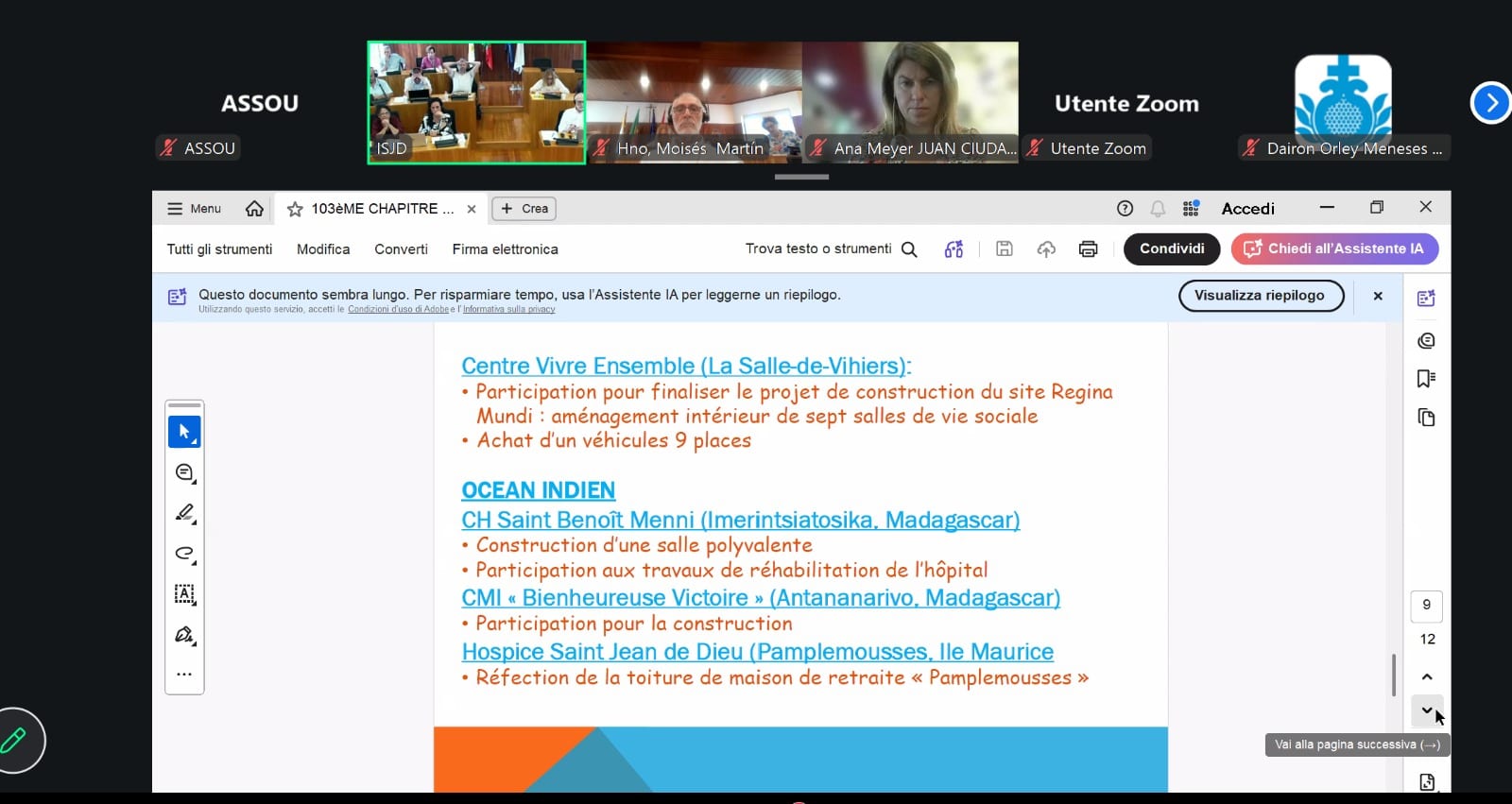 Portugal : à Lisbonne, les deux Provinces d’Afrique plaident pour un financement durable de l’hospitalité — photo 3
